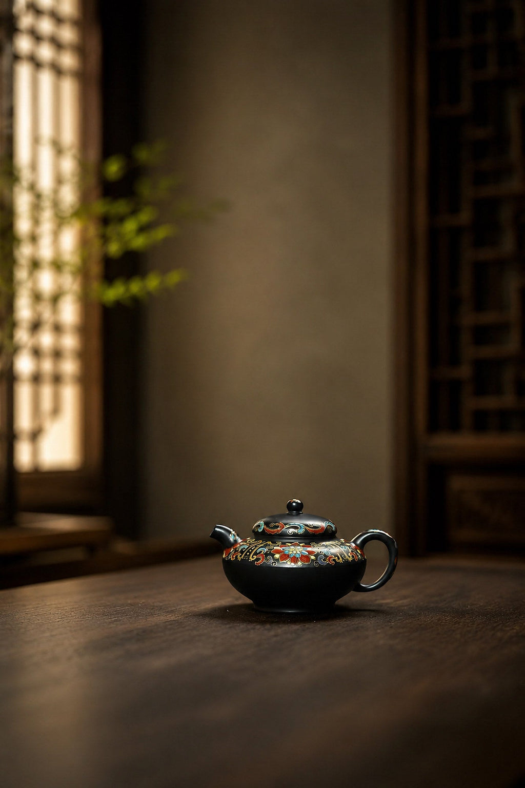 He Huan Yixing Zisha Teapot – Aged Zini Clay, 130ml