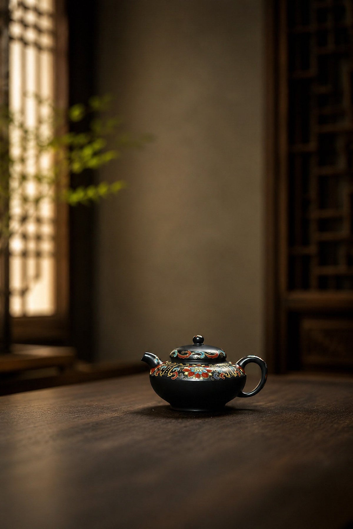 He Huan Yixing Zisha Teapot – Aged Zini Clay, 130ml