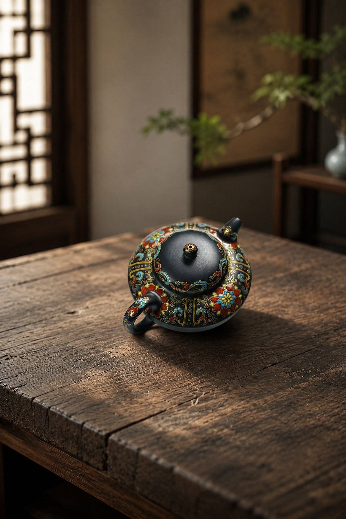 He Huan Yixing Zisha Teapot – Aged Zini Clay, 130ml