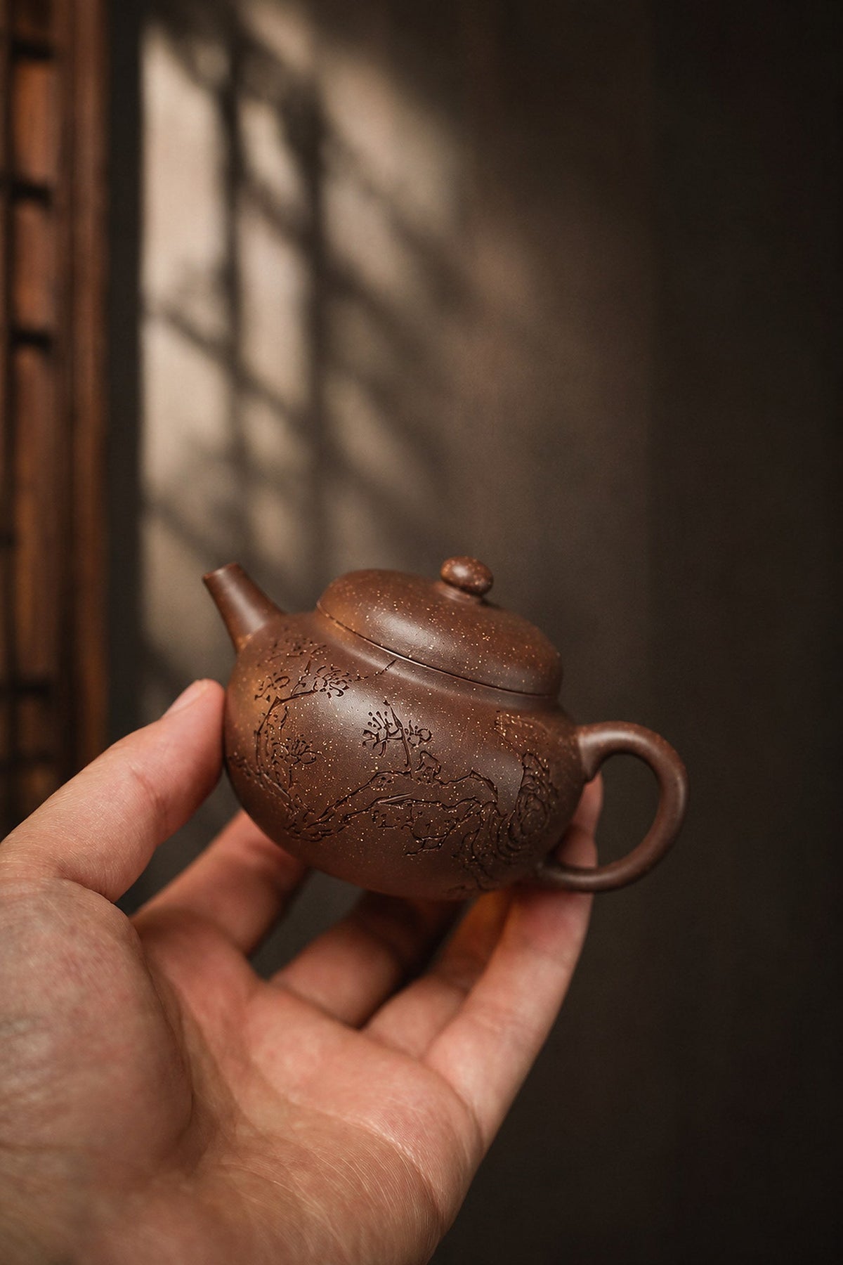 Heng Yuan Yixing Zisha Teapot – Aged Zini Clay, 100ml
