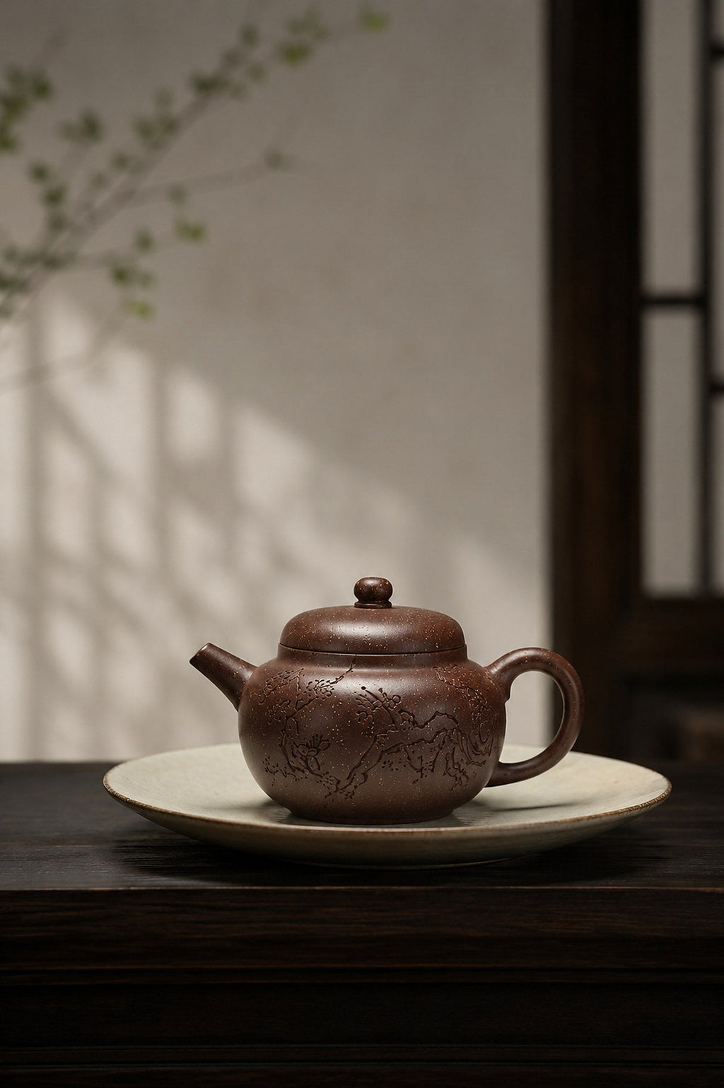 Heng Yuan Yixing Zisha Teapot – Aged Zini Clay, 100ml