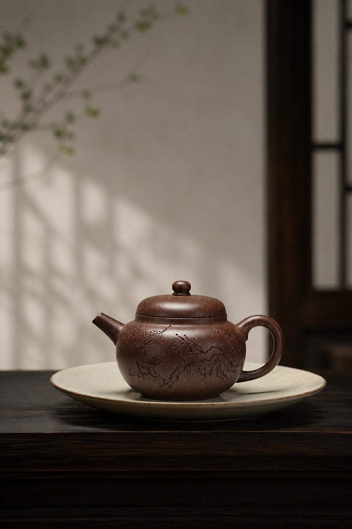 Heng Yuan Yixing Zisha Teapot – Aged Zini Clay, 100ml