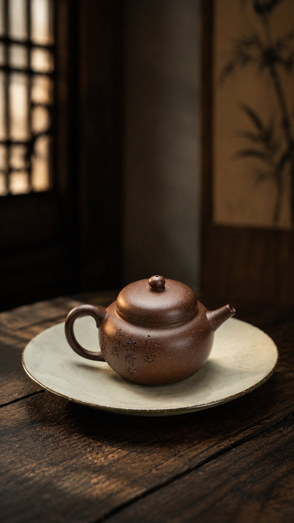 Heng Yuan Yixing Zisha Teapot – Aged Zini Clay, 100ml