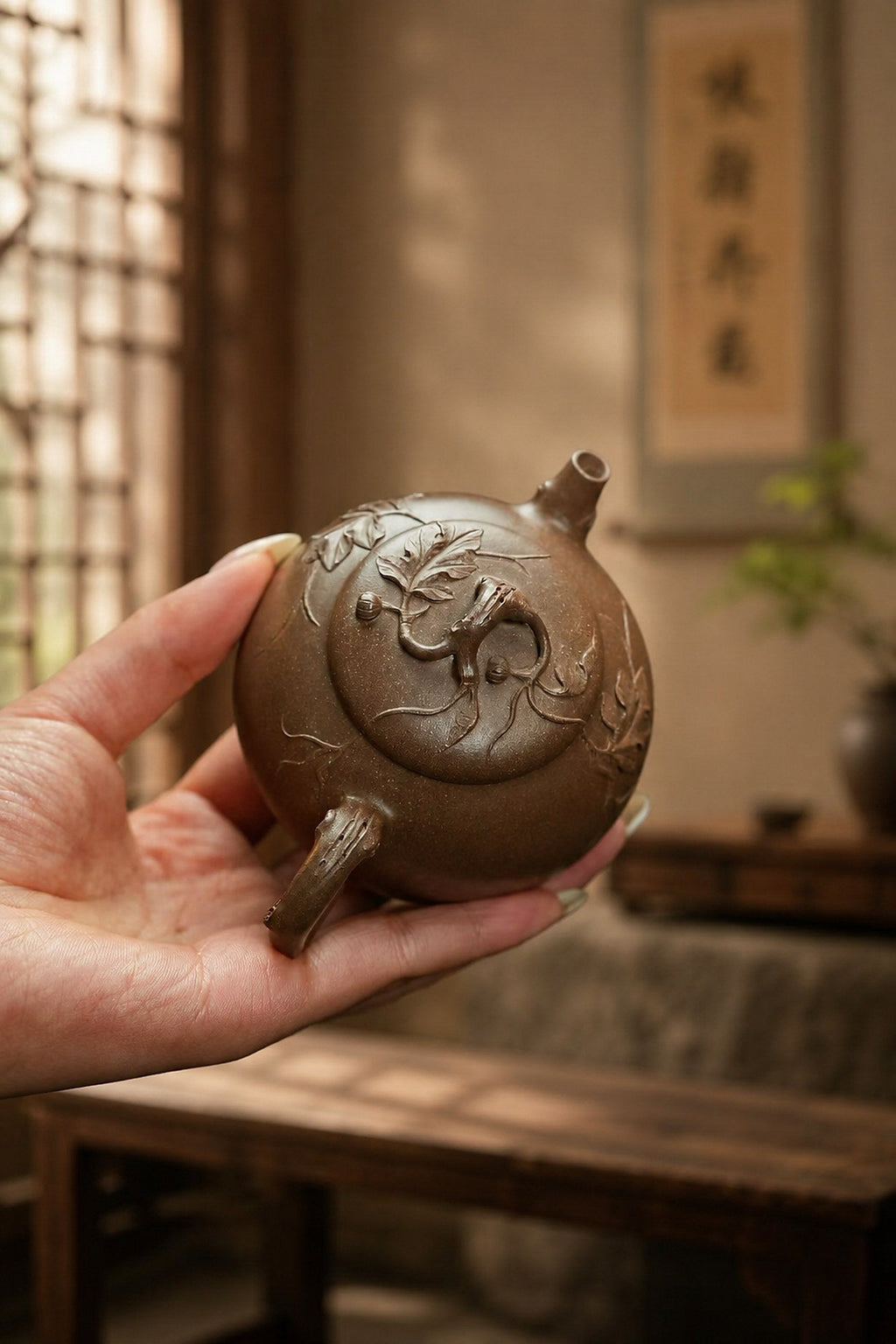 Zui Qing Huan Yixing Zisha Teapot – Duanni Clay, 180ml