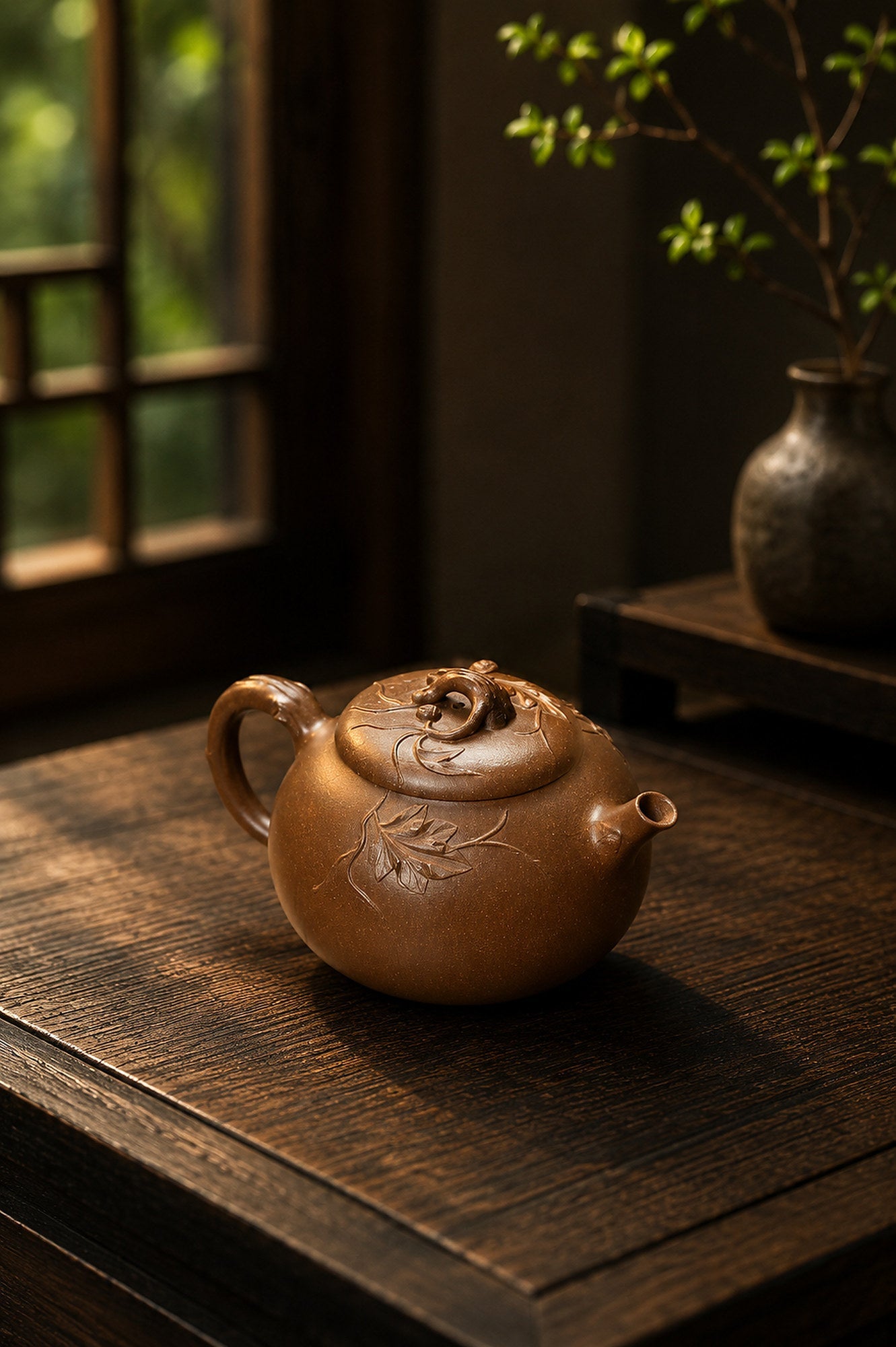 Zui Qing Huan Yixing Zisha Teapot – Duanni Clay, 180ml