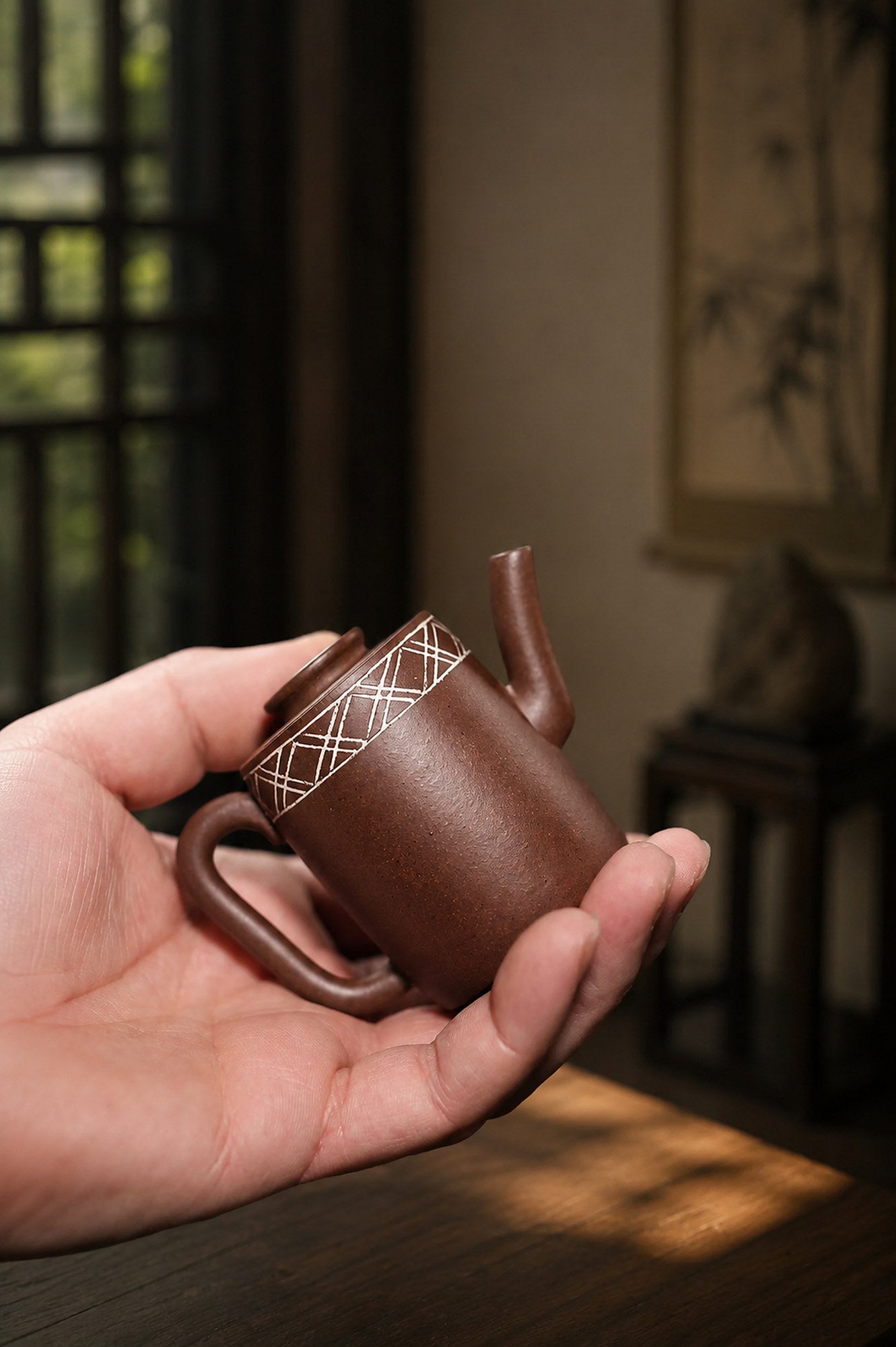 Handmade Mu Gu Ji Zhi Yixing Zisha Teapot – Zini Clay, 60ml