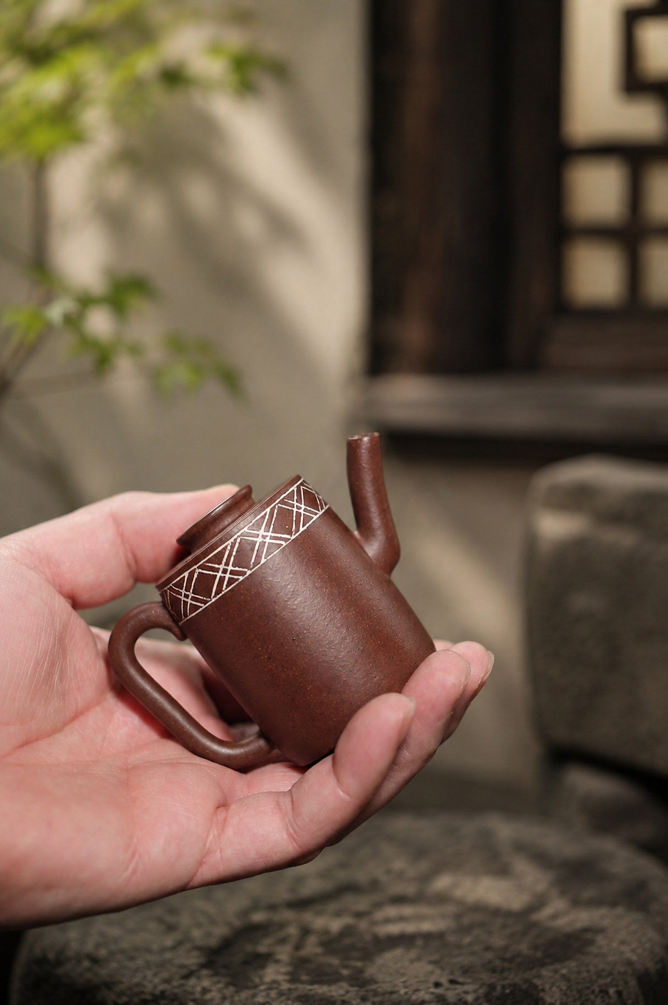 Handmade Mu Gu Ji Zhi Yixing Zisha Teapot – Zini Clay, 60ml