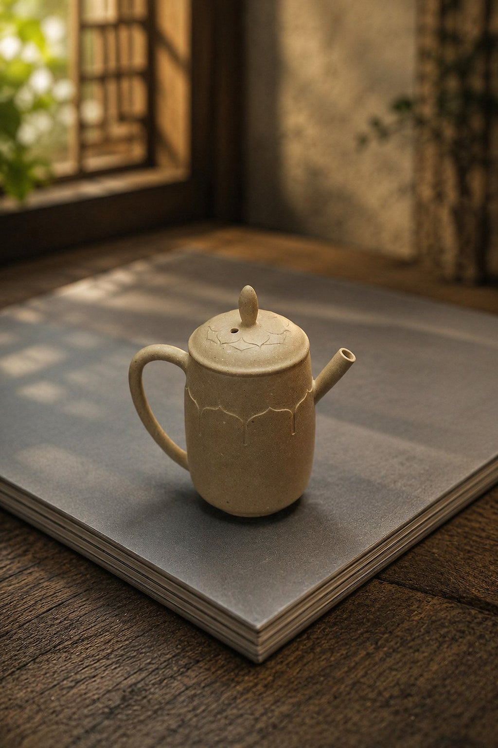 Handmade Jia Lan Ban Ruo Yixing Zisha Teapot – Benshan Luni Clay, 100ml