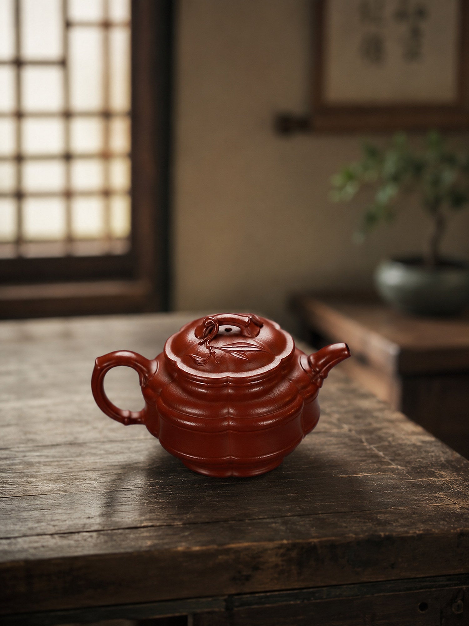 Handmade Jin Wen Zhu Gu Yixing Zisha Teapot – Zhuni Clay, 135ml