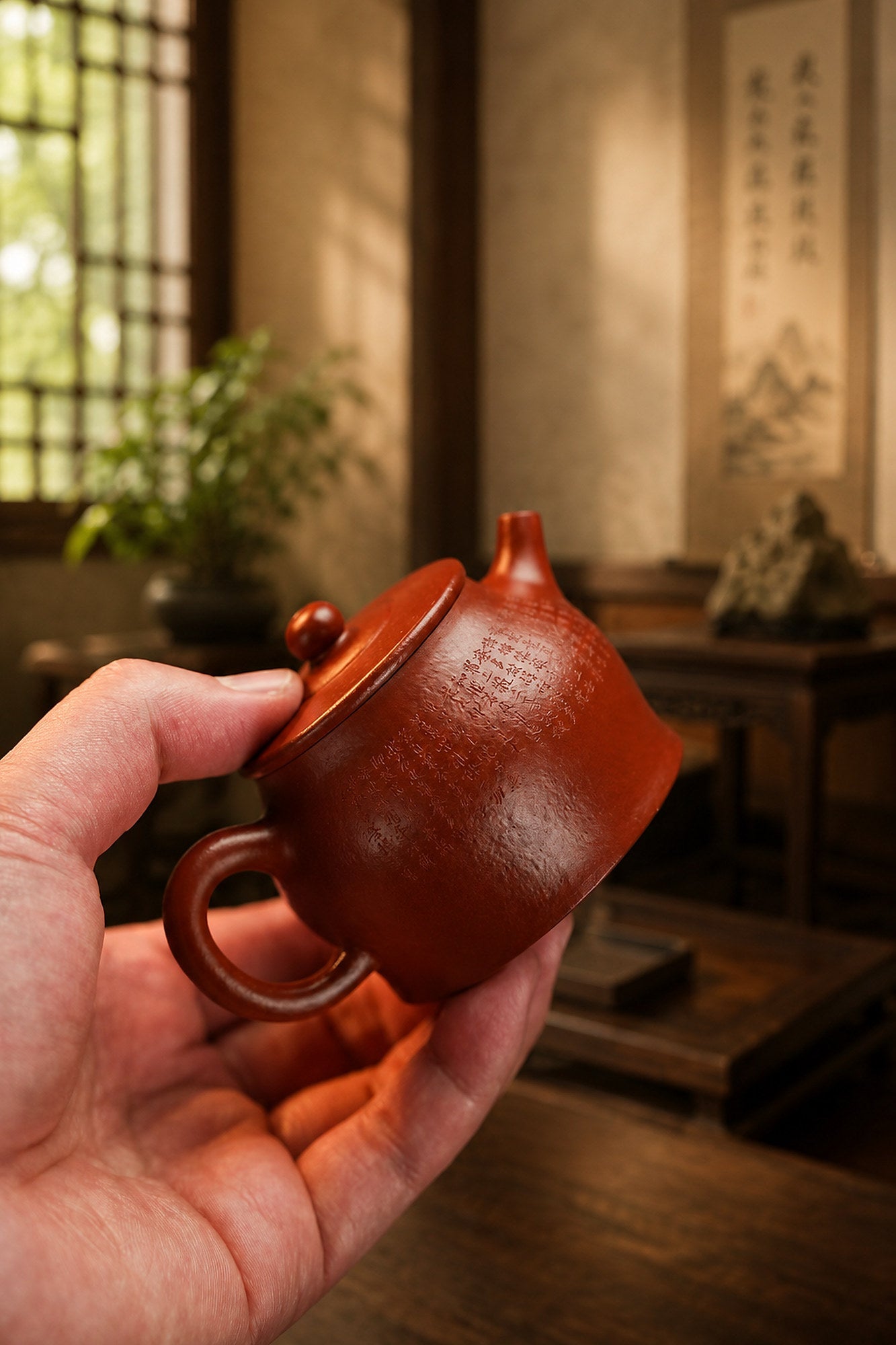 Handmade Jing Guan Yixing Zisha Teapot – Zhuni Clay, 130ml