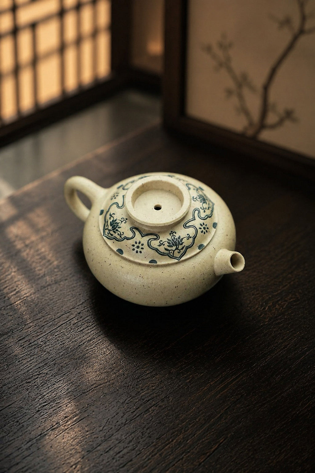 Fu Jia Ju Lun Yixing Zisha Teapot – Baiyu Duanni Clay, 85ml