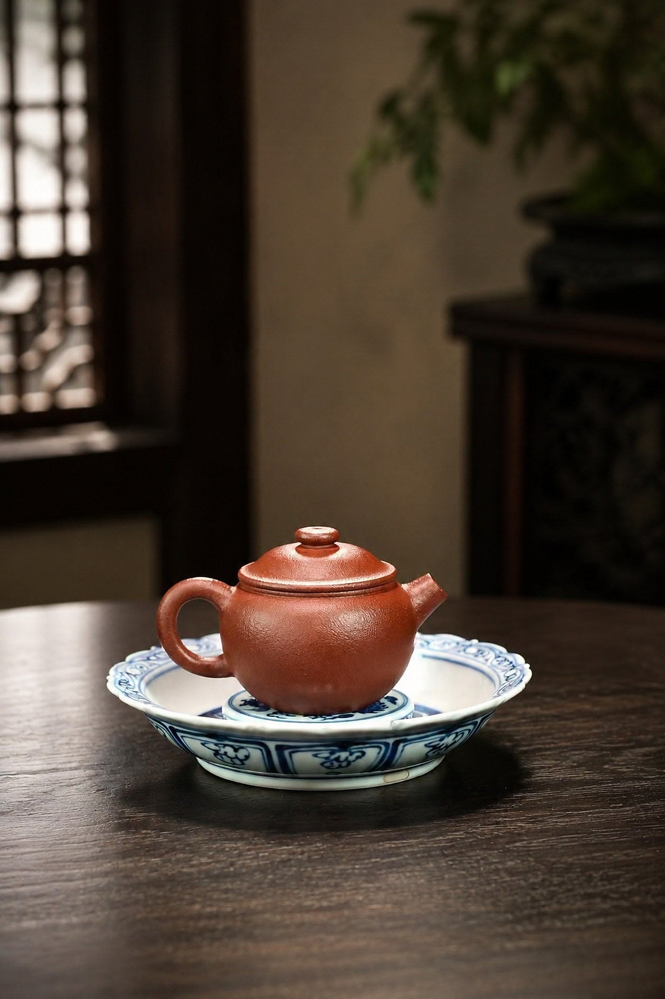 Handmade Ju Lun Yixing Zisha Teapot – Taohua Clay, 110ml