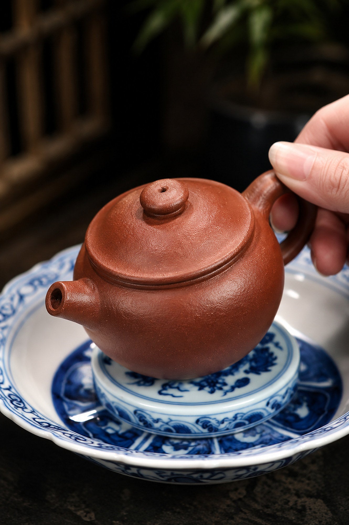 Handmade Ju Lun Yixing Zisha Teapot – Taohua Clay, 110ml