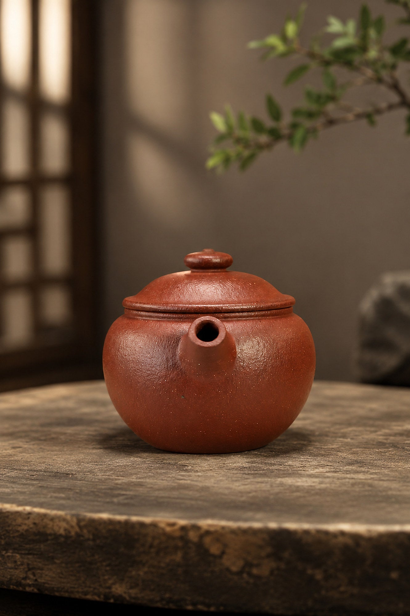 Handmade Ju Lun Yixing Zisha Teapot – Taohua Clay, 110ml