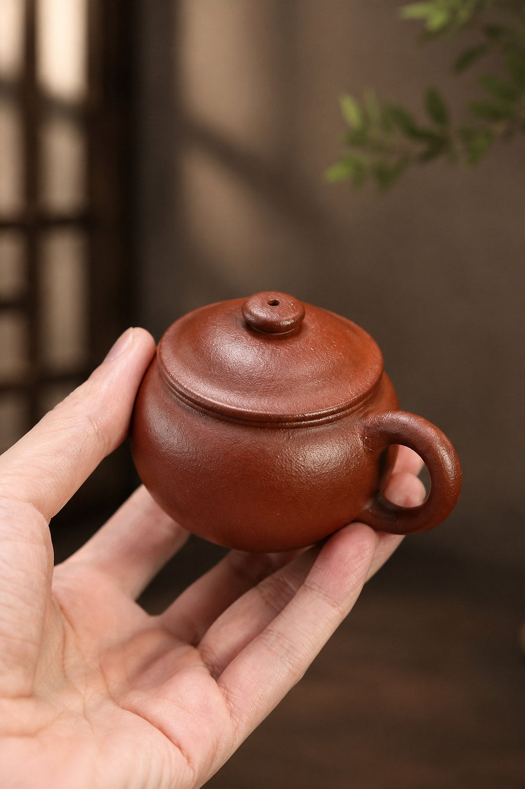 Handmade Ju Lun Yixing Zisha Teapot – Taohua Clay, 110ml
