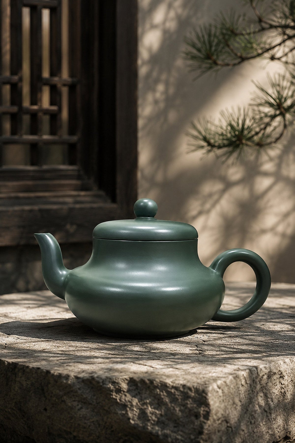 Handmade Jun De Yixing Zisha Teapot – Luni Clay, 140ml