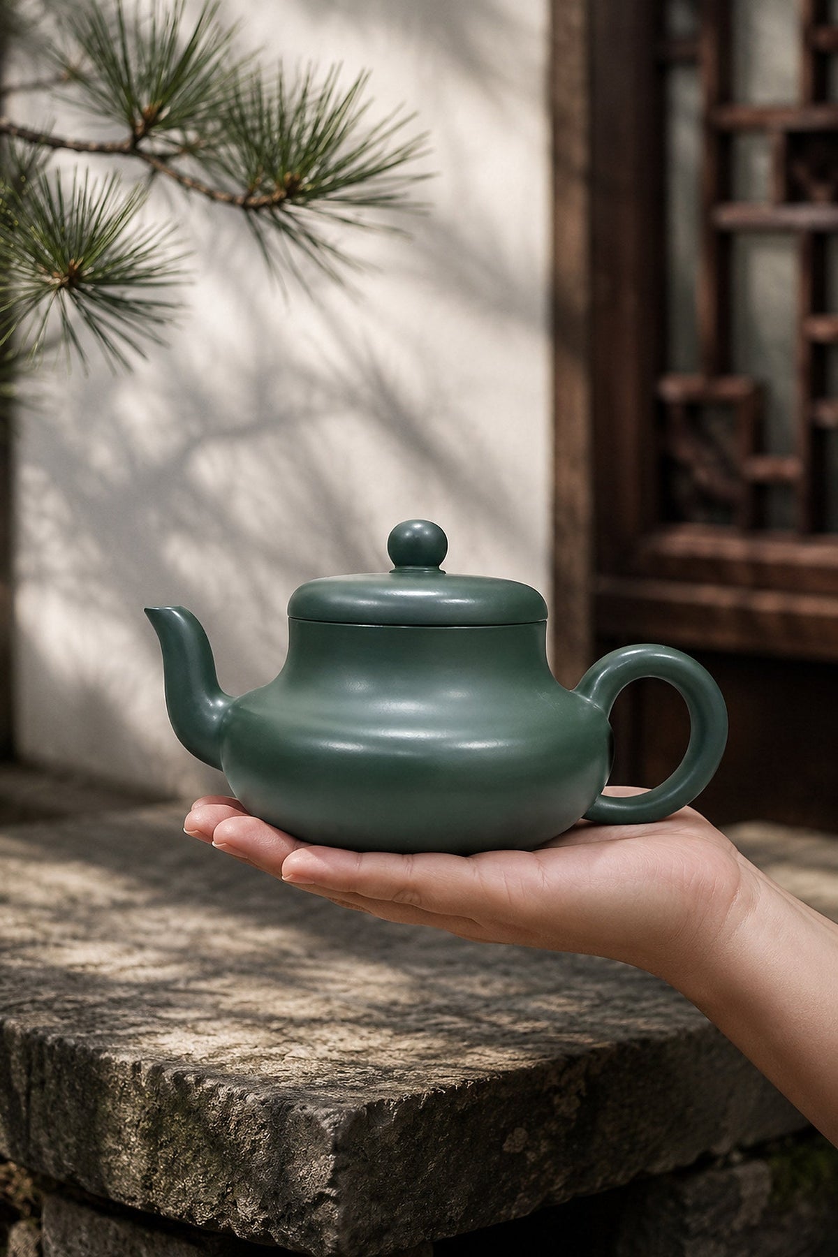 Handmade Jun De Yixing Zisha Teapot – Luni Clay, 140ml