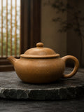 Handmade Jun Yu Yixing Zisha Teapot – Golden Duanni Clay, 160ml