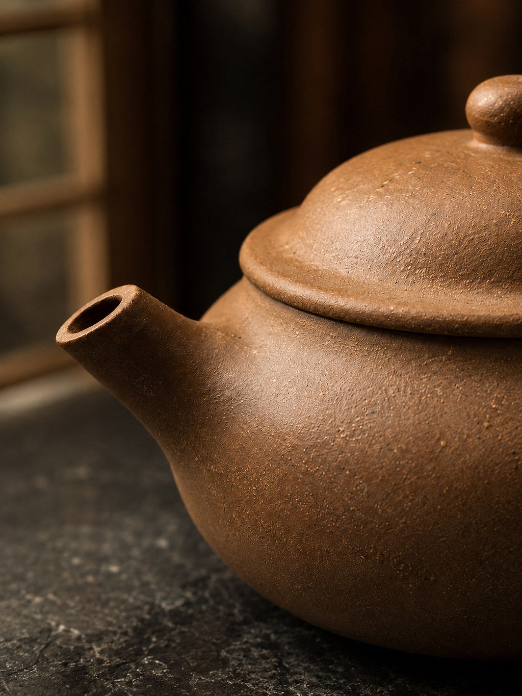 Handmade Jun Yu Yixing Zisha Teapot – Golden Duanni Clay, 160ml