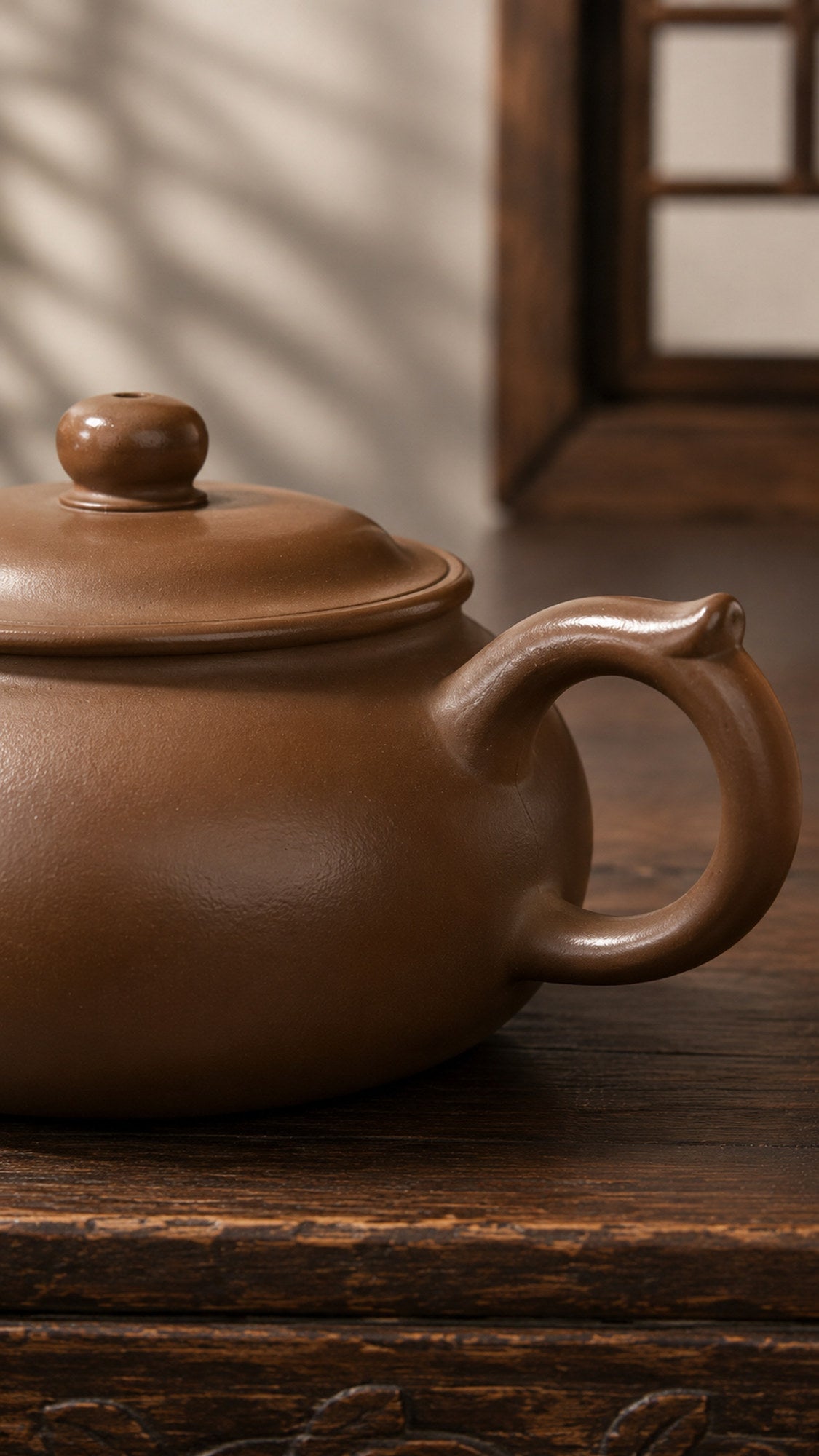 Handmade Ming Lu Yixing Zisha Teapot – Chijin Zini Clay, 160ml – No. 149