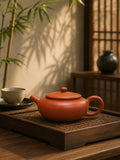 Handmade Lian Deng Yixing Zisha Teapot – Jiangponi Clay, 130ml