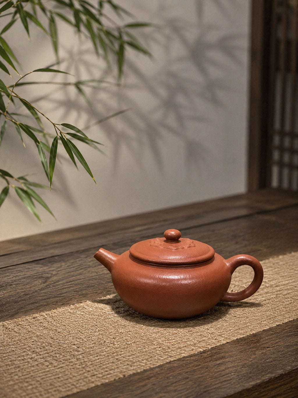 Handmade Lian Deng Yixing Zisha Teapot – Jiangponi Clay, 130ml