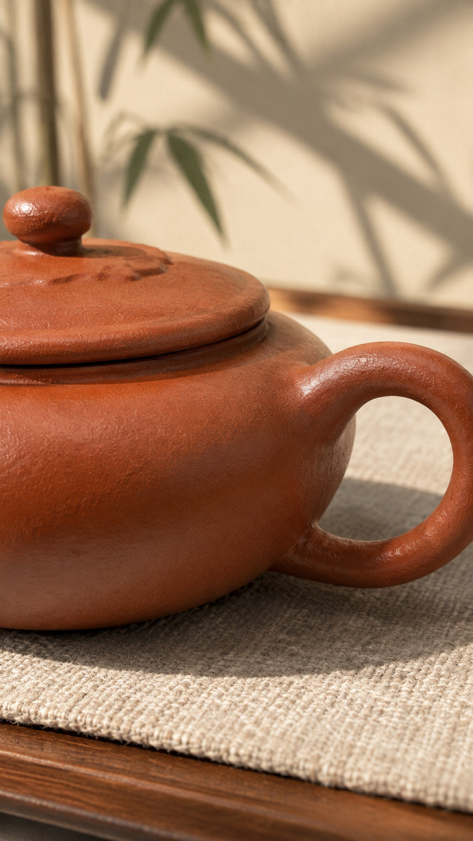 Handmade Lian Deng Yixing Zisha Teapot – Jiangponi Clay, 130ml