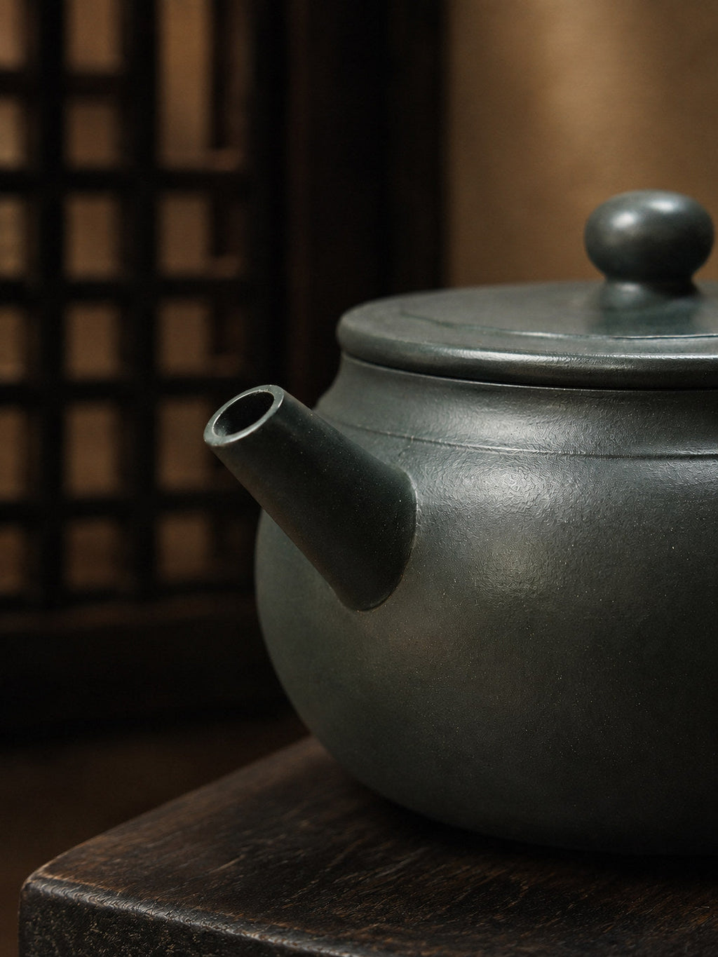 Handmade Lian Hua Yixing Zisha Teapot – Luni Clay, 140ml