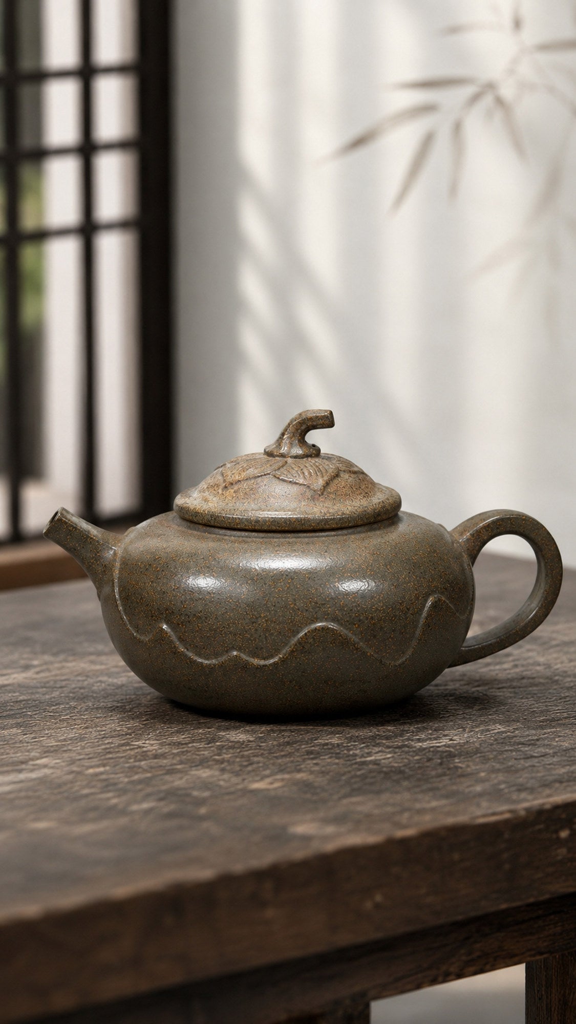 Lianyun Yixing Zisha Teapot – Xiekeqing Clay, 180ml – No. 194