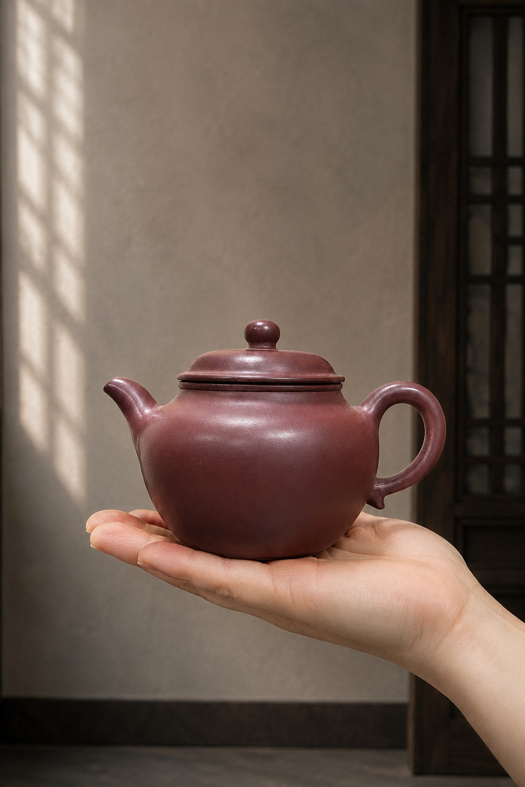 Handmade Lianzi Yixing Zisha Teapot – Longxuesha Clay, 110ml