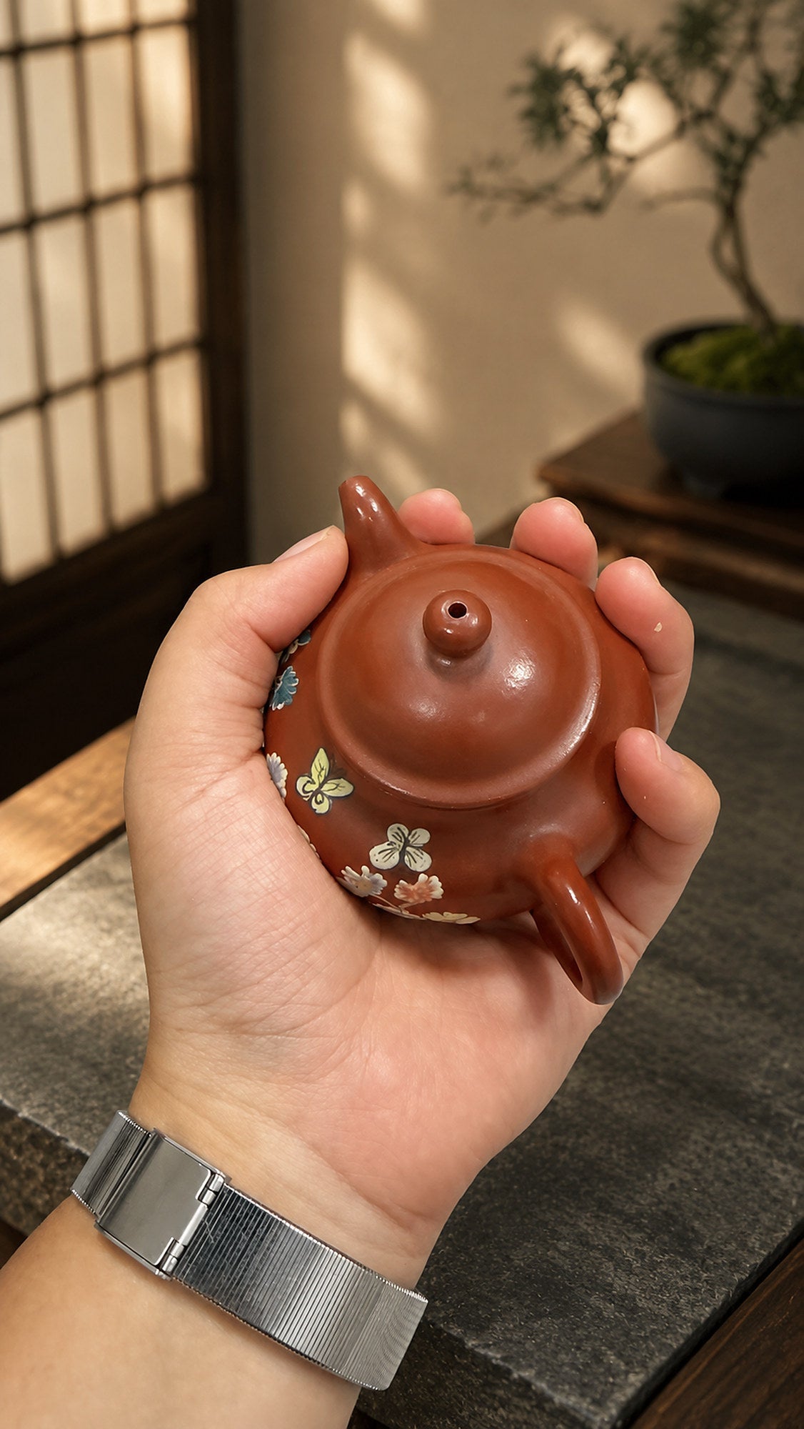 Lianzi Yixing Zisha Teapot – Zhuni Clay, 100ml