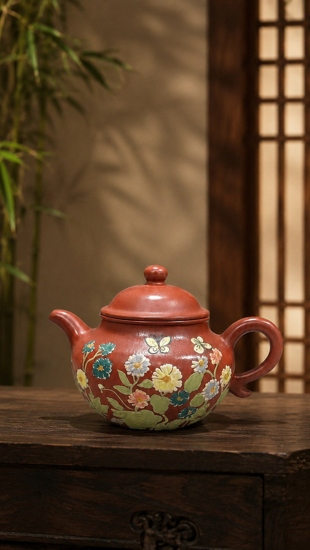 Lianzi Yixing Zisha Teapot – Zhuni Clay, 100ml
