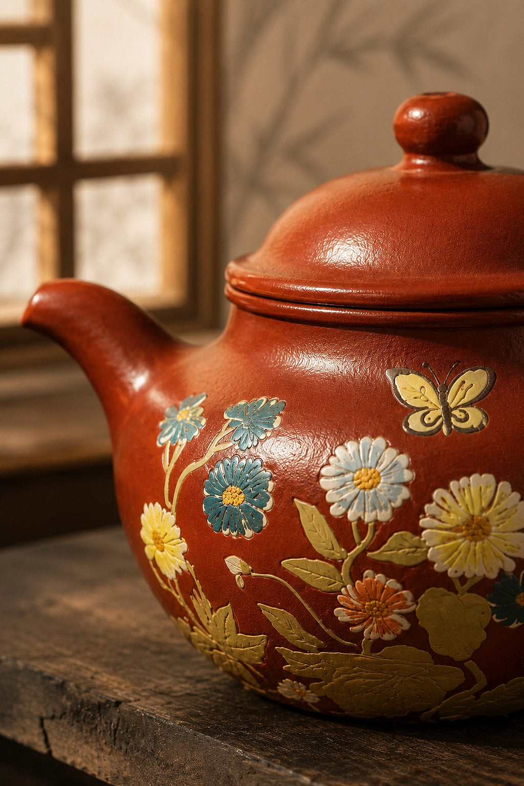 Lianzi Yixing Zisha Teapot – Zhuni Clay, 100ml