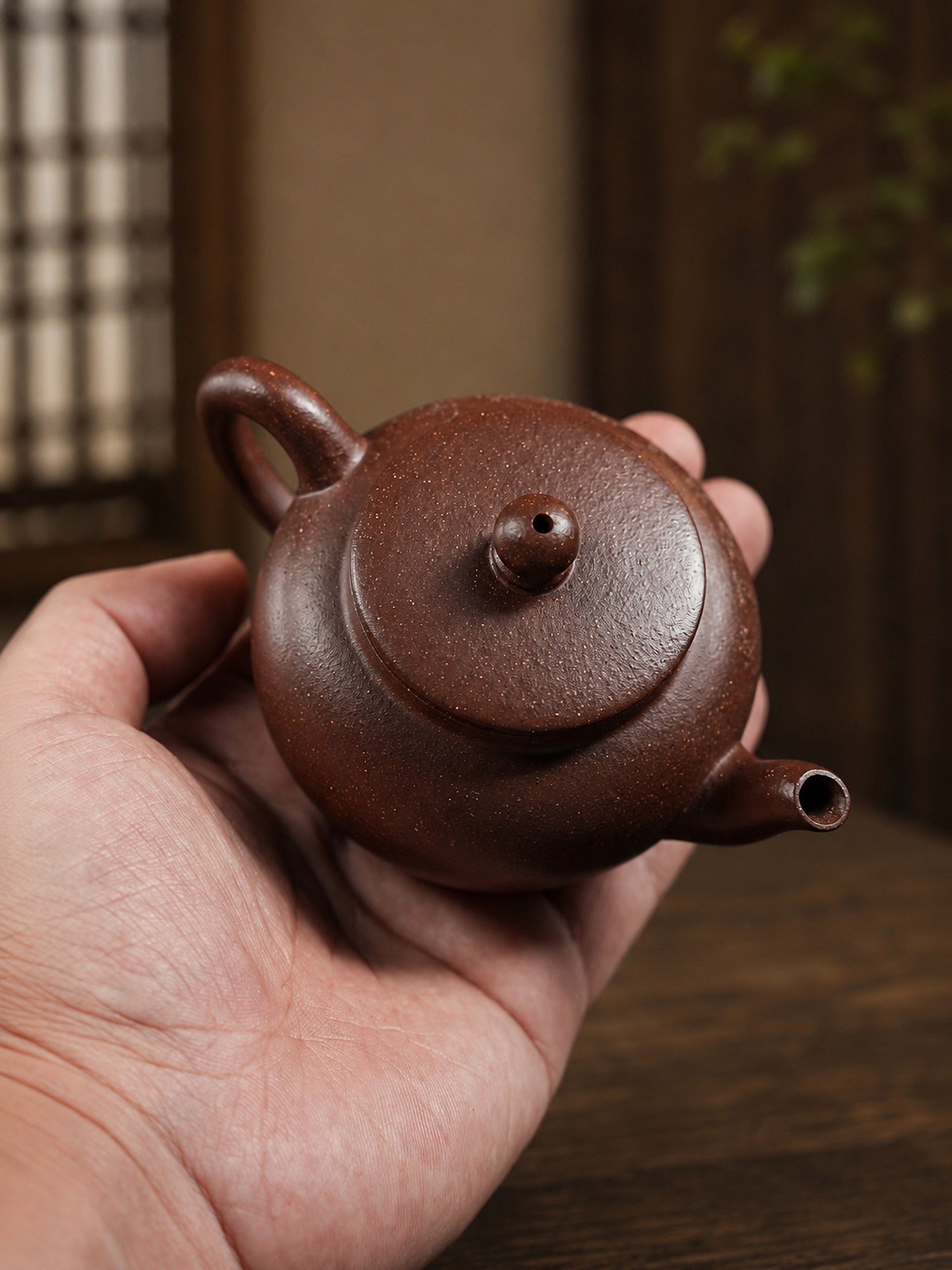 Lianzi Yixing Zisha Teapot – Zini Clay, 150ml
