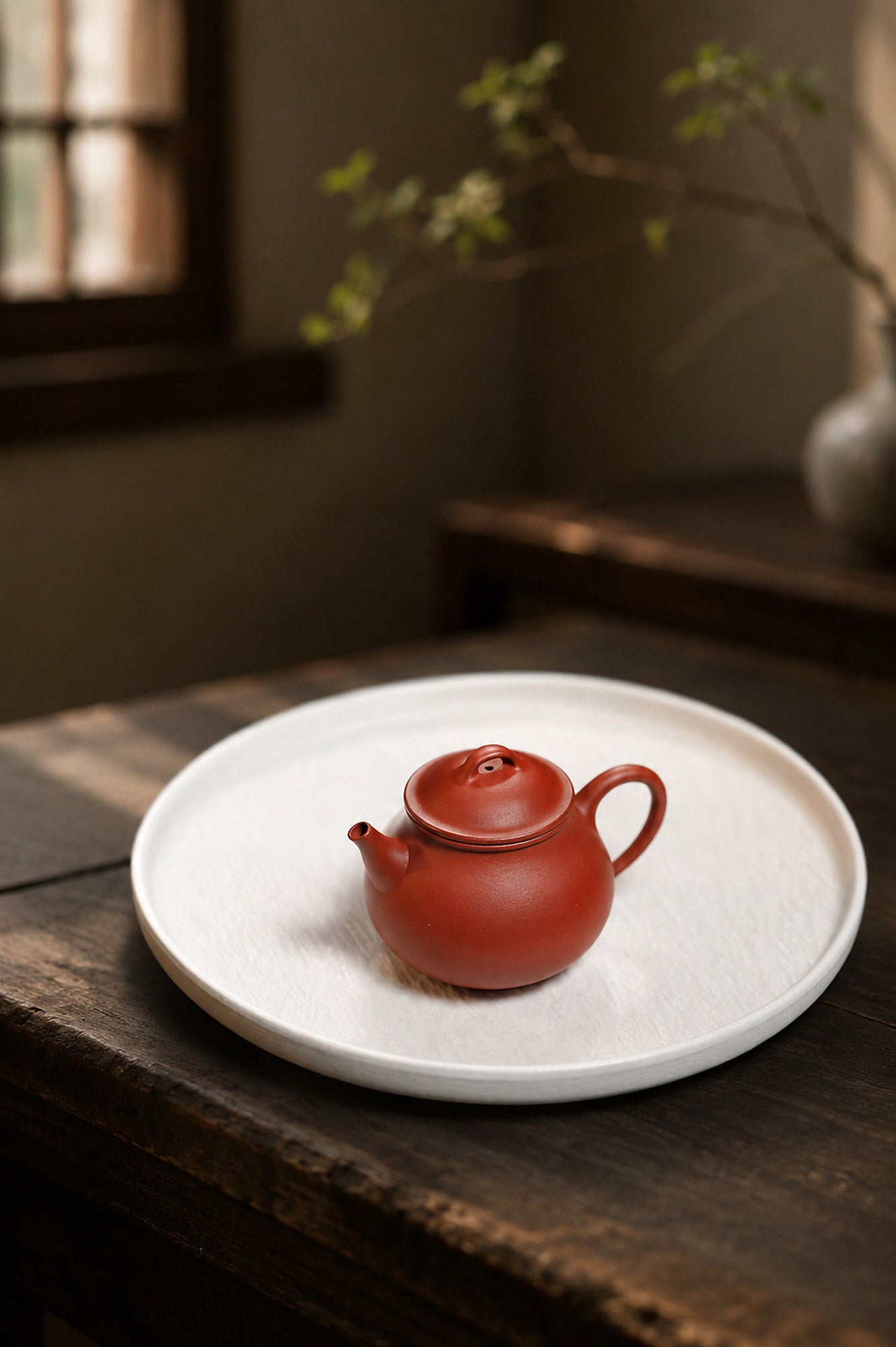 Handmade Ling Zhu Yixing Zisha Teapot – Zhuni Clay, 110ml