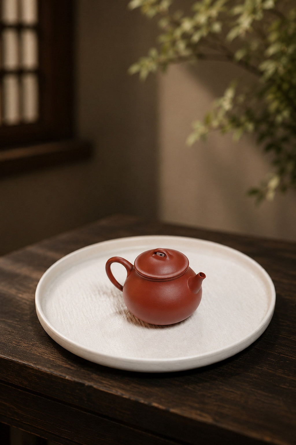 Handmade Ling Zhu Yixing Zisha Teapot – Zhuni Clay, 110ml