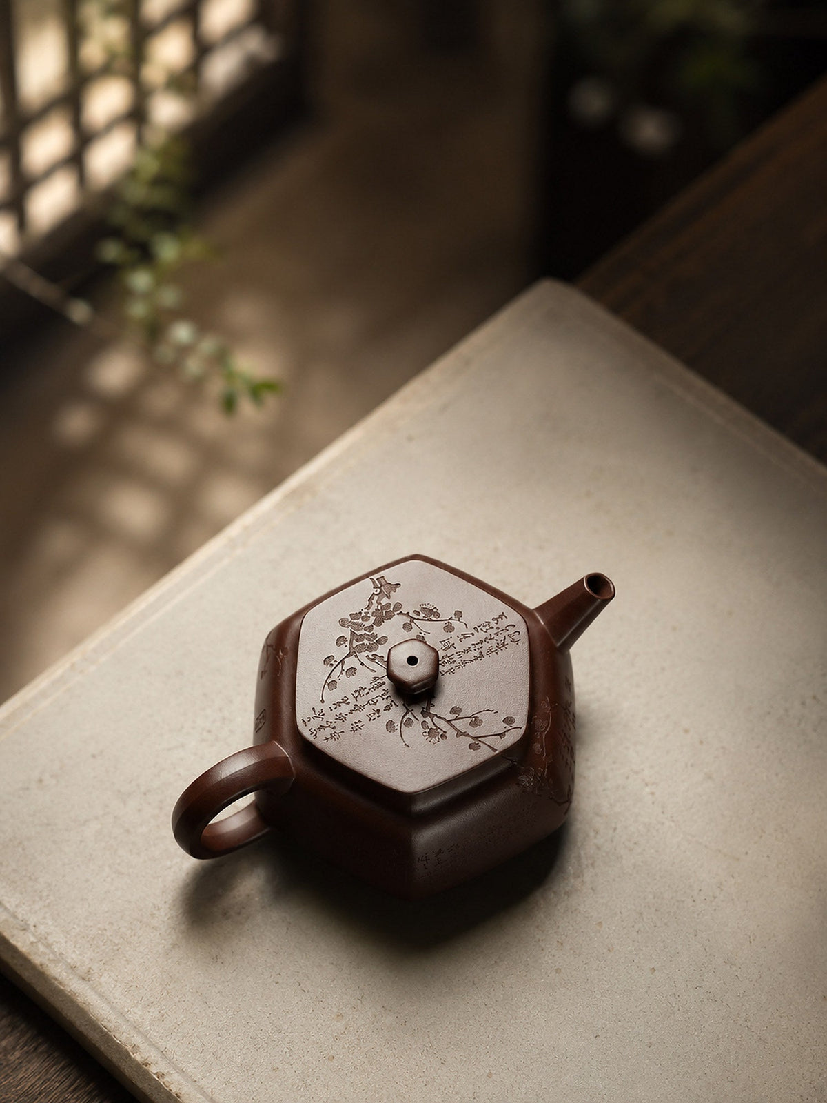 Liu Fang Yu Jing Yixing Zisha Teapot – Aged Zini Clay, 150ml