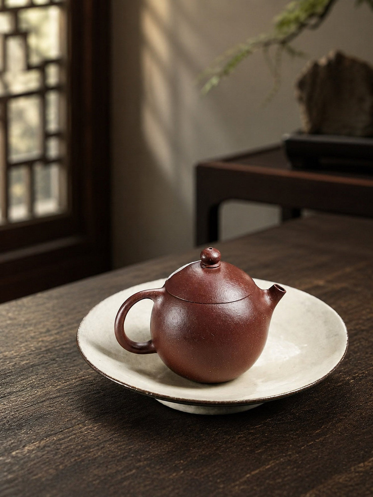 Longdan Yixing Zisha Teapot – Aged Zini Clay, 100ml