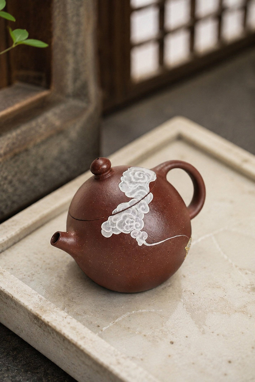 Longdan Yixing Zisha Teapot – Aged Zini Clay, 100ml