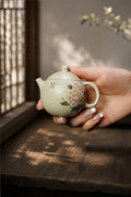 Longdan Yixing Zisha Teapot – Baiyu Duanni Clay, 100ml