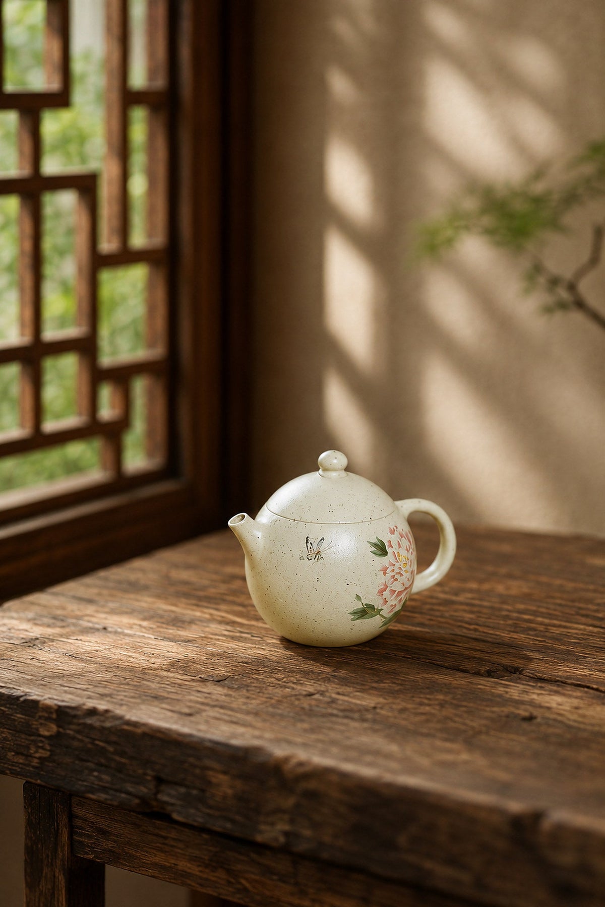 Longdan Yixing Zisha Teapot – Baiyu Duanni Clay, 100ml