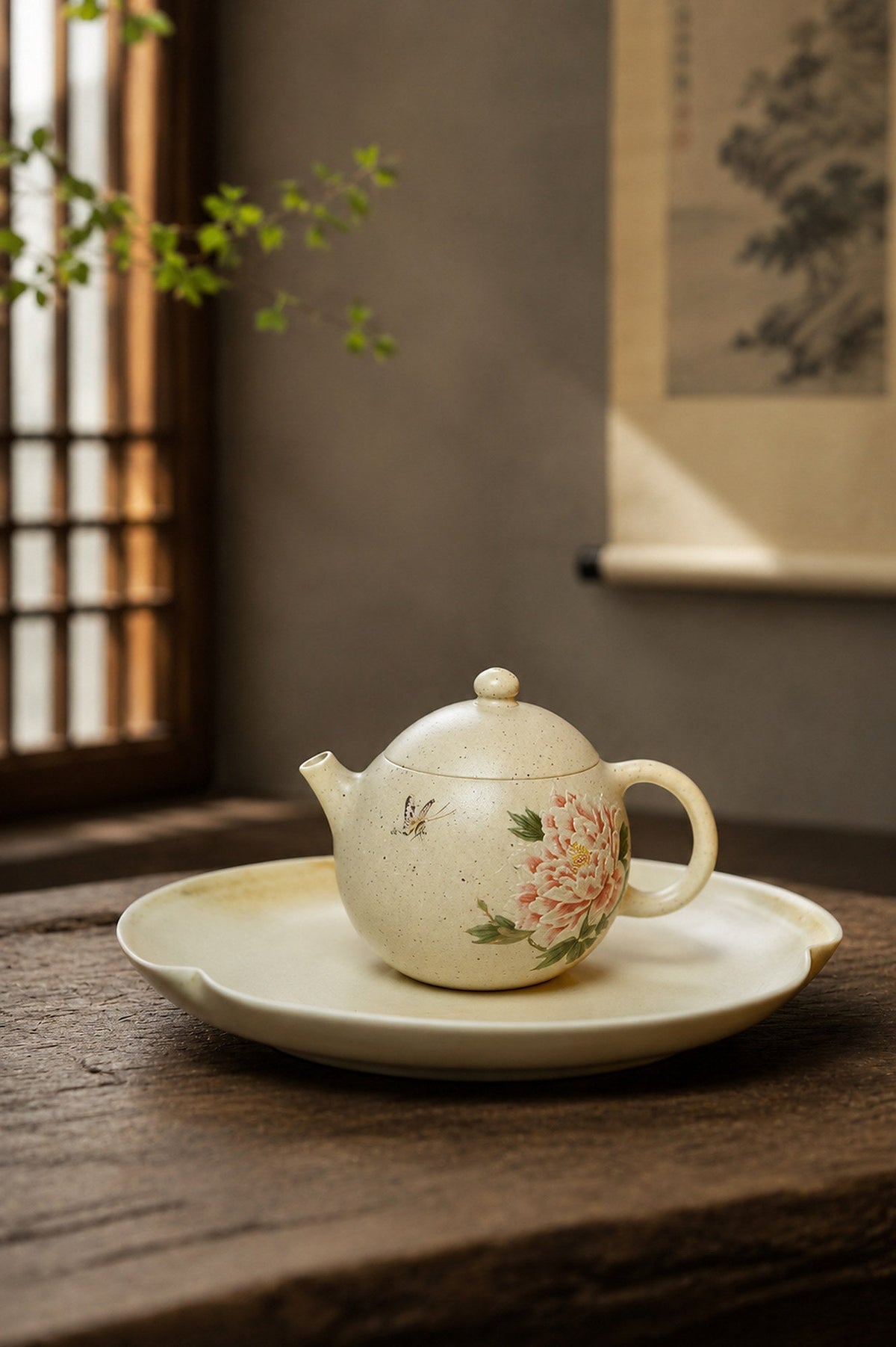 Longdan Yixing Zisha Teapot – Baiyu Duanni Clay, 100ml