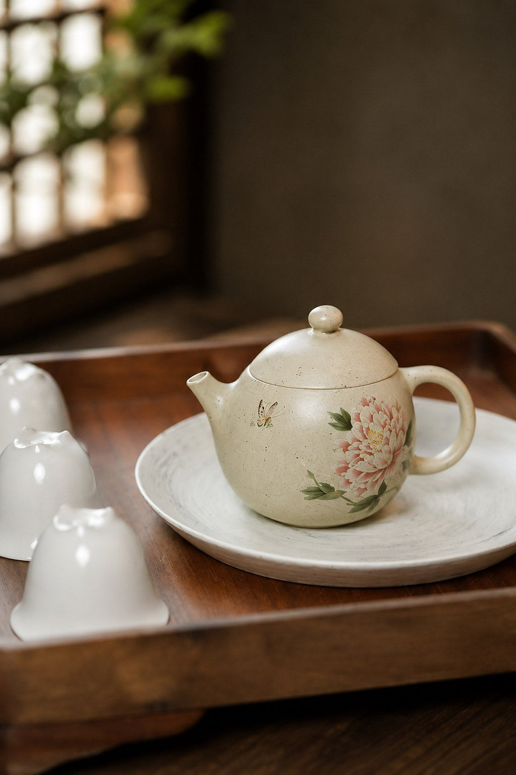 Longdan Yixing Zisha Teapot – Baiyu Duanni Clay, 100ml