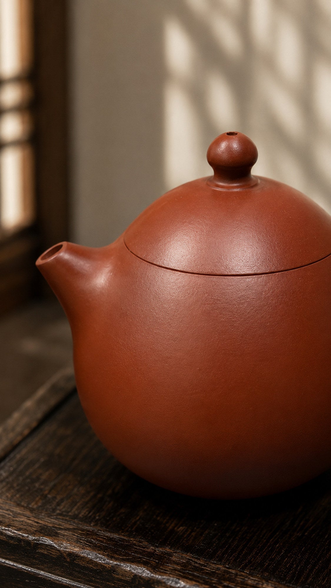 Handmade Longdan Yixing Zisha Teapot – Dahongpao Clay, 120ml