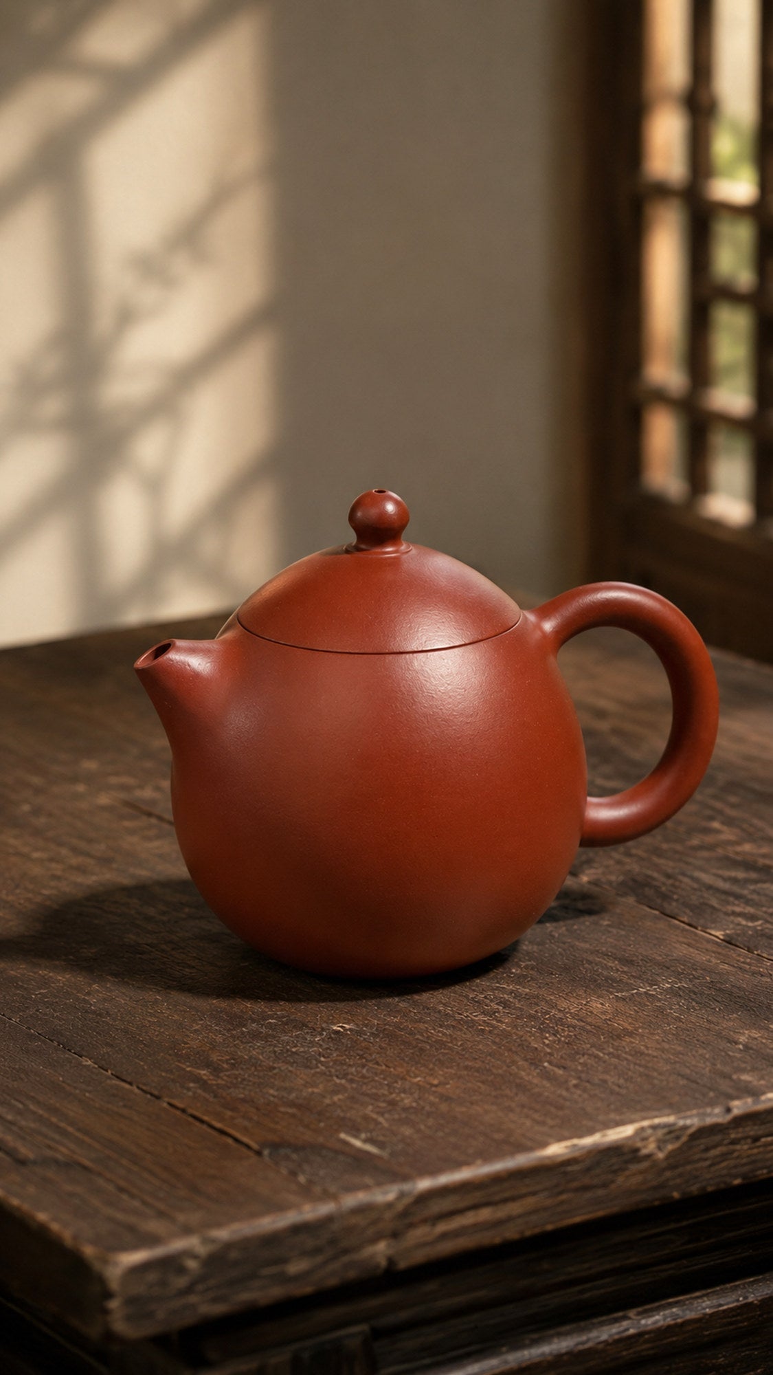 Handmade Longdan Yixing Zisha Teapot – Dahongpao Clay, 120ml