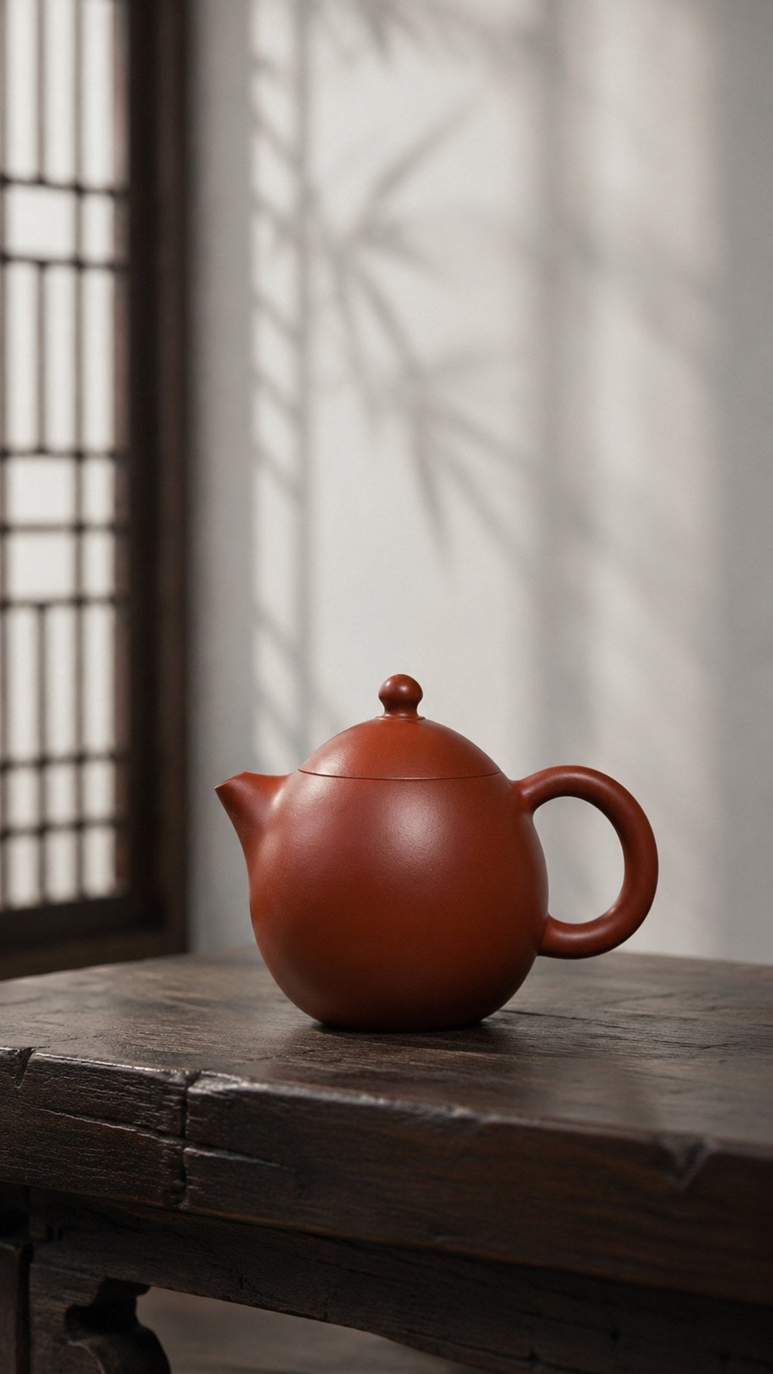 Handmade Longdan Yixing Zisha Teapot – Dahongpao Clay, 120ml