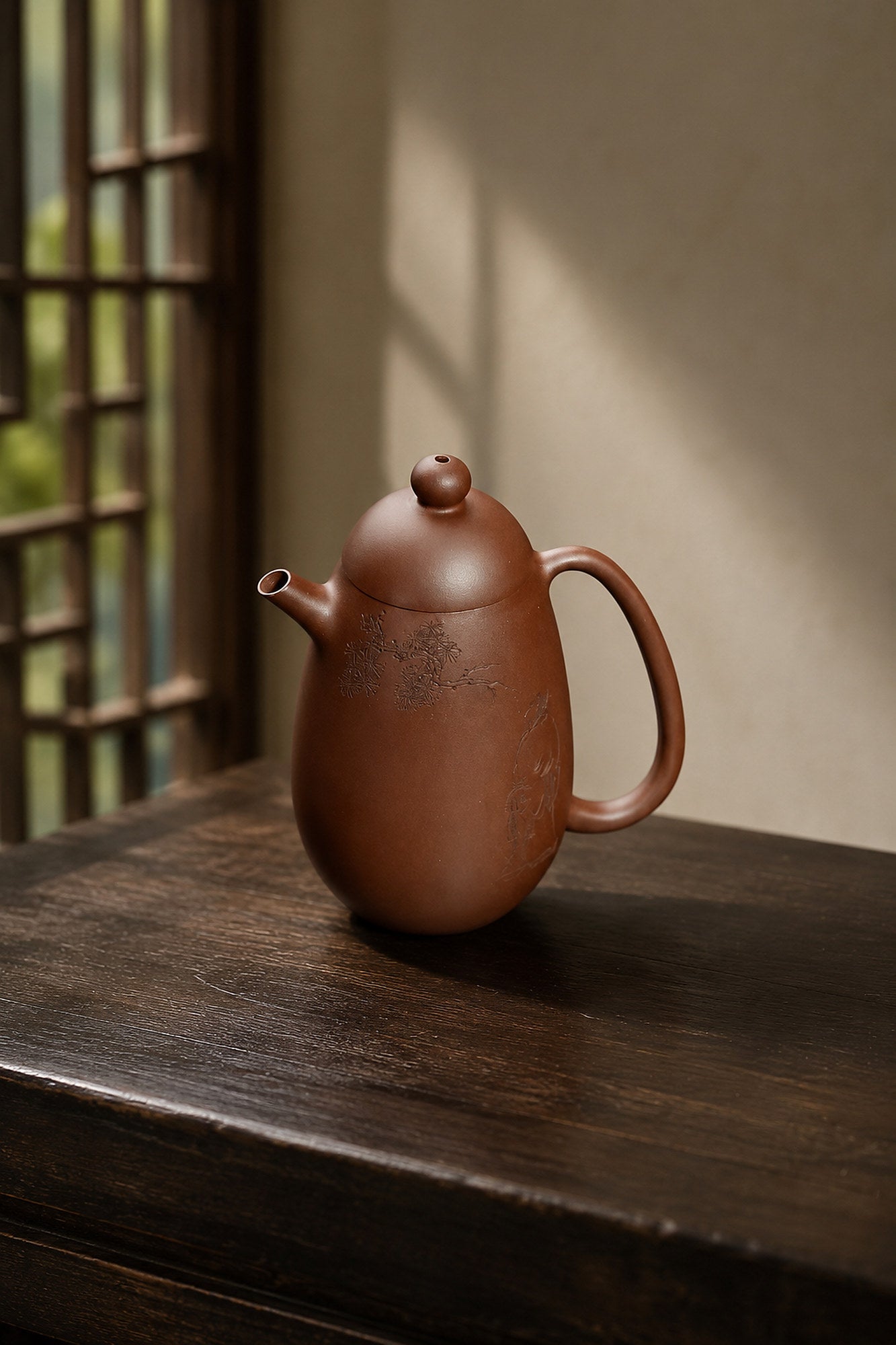 Handmade Longdan Yixing Zisha Teapot – Zini Clay, 140ml