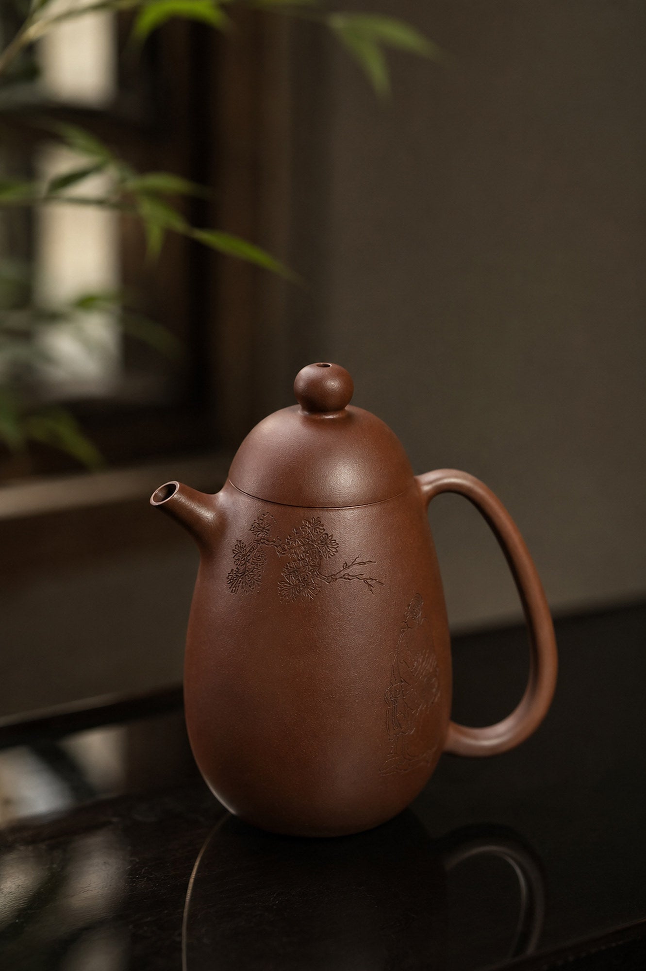 Handmade Longdan Yixing Zisha Teapot – Zini Clay, 140ml