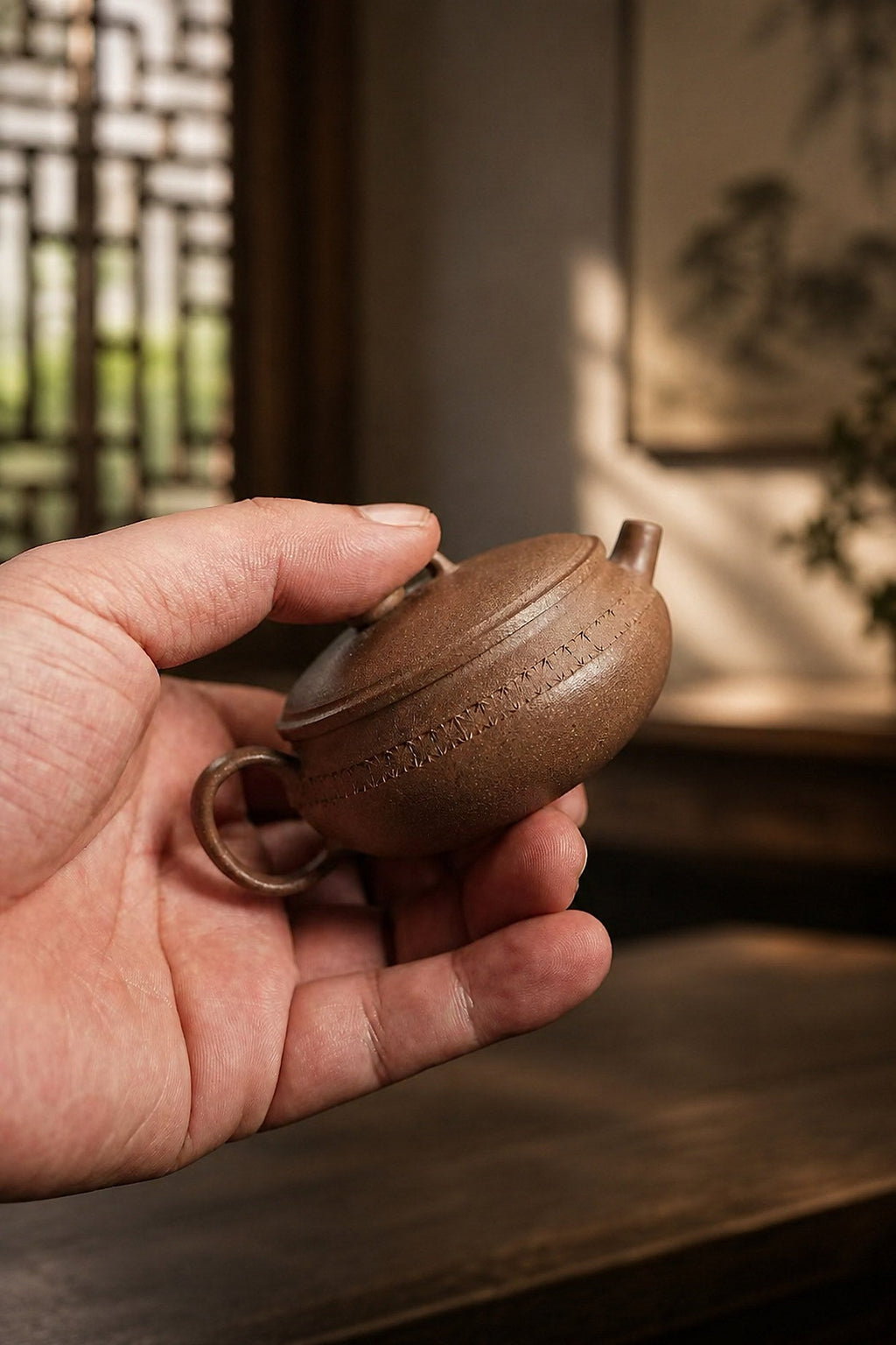 Handmade Man Tang Yixing Zisha Teapot – Qing Jiangponi Clay, 65ml