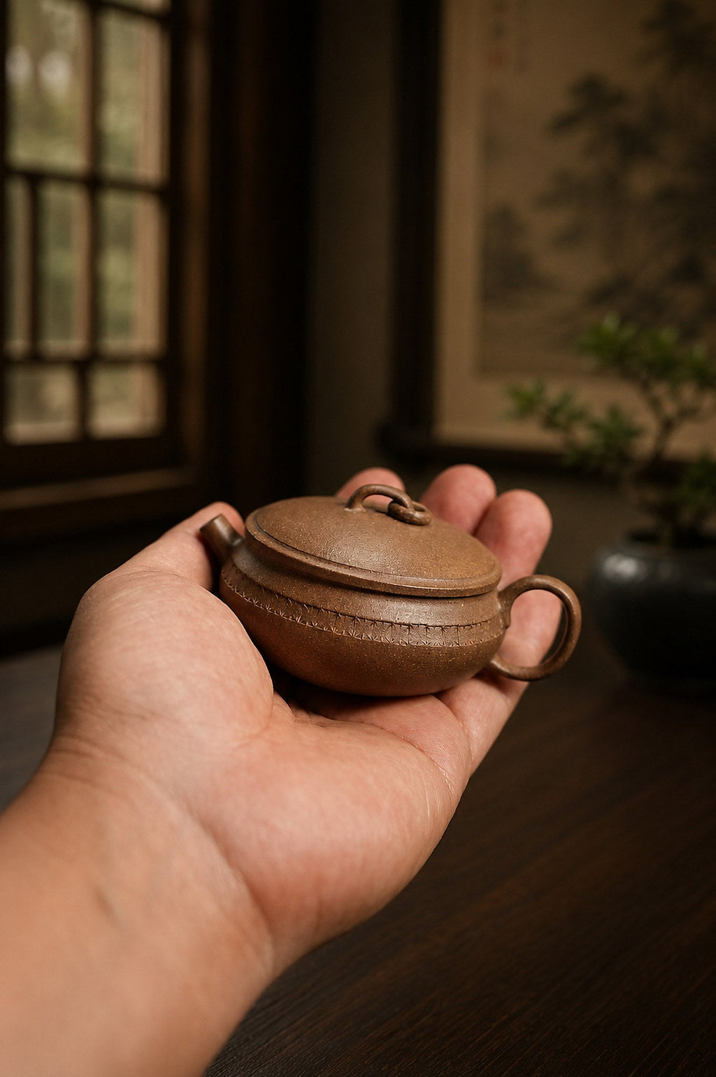 Handmade Man Tang Yixing Zisha Teapot – Qing Jiangponi Clay, 65ml